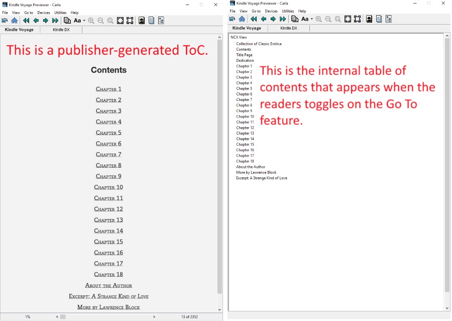 make table of contents scrivener for mac